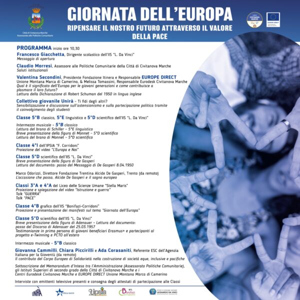 Civitanova Marche celebra la Giornata dell’Europa 2025: protagonisti i giovani per un futuro di pace